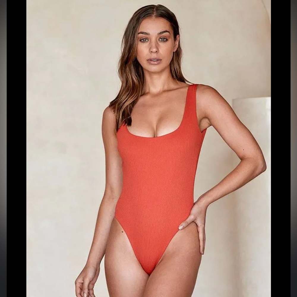 Monday Swimwear Sardinia One Piece Sangria Crinkle